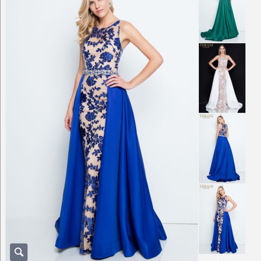Terani couture royal blue prom dress #1812P5387